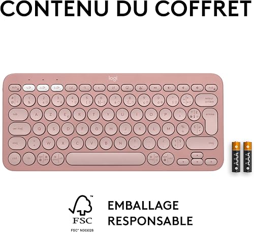 Logitech Pebble Keys 2 K380s clavier sans fil Bluetooth multidispositif - 11