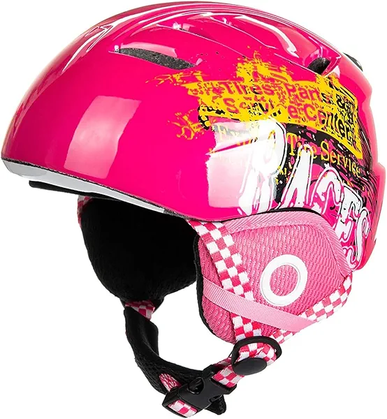 Ski Snowboard Helmet for Youth Small Snow Helmet Pink 50-53cm