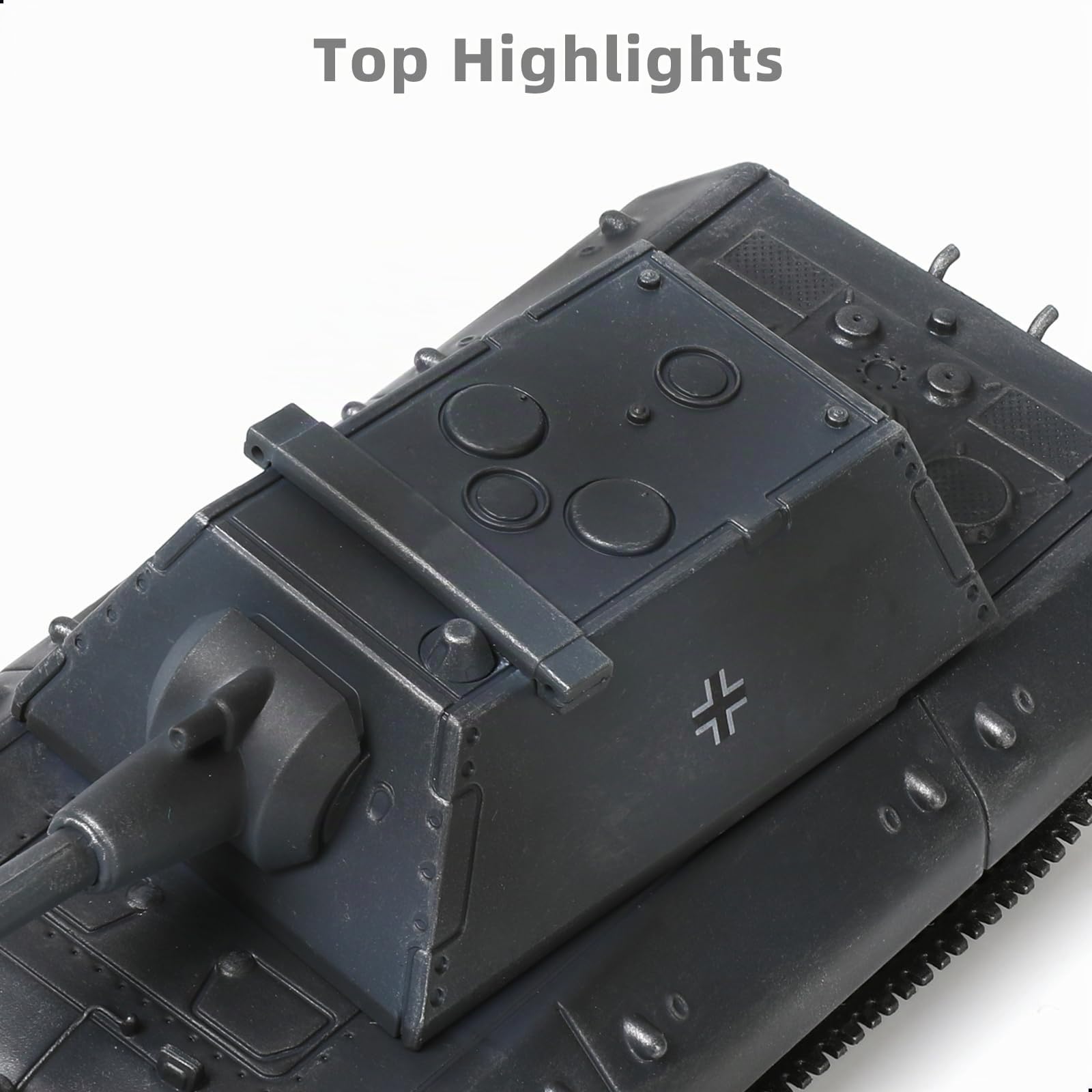 NUOTIE Maßstab 1:72 fertiges Militärpanzermodell Legierung Metall Druckguss mit Kunststoff Panzer Modell Weltkrieg ? Armeefahrzeug Panzer Mini-Modell Geschenksammlung ideal für Militärfans