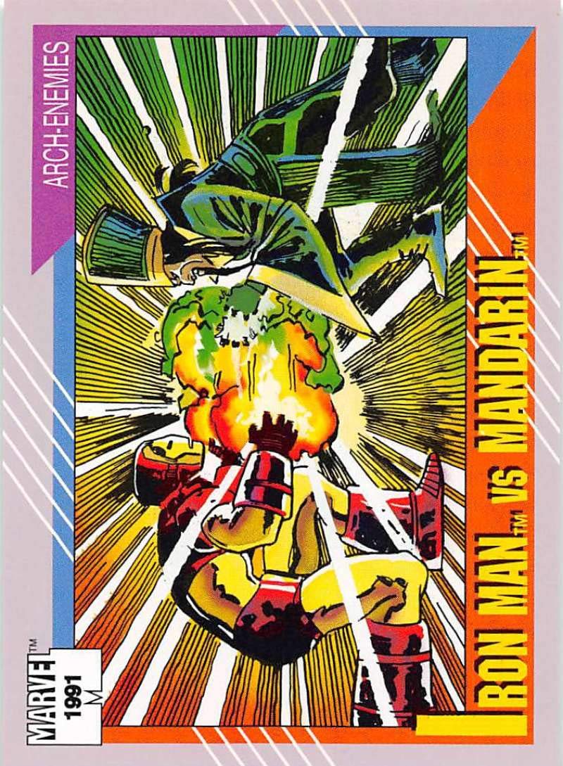 Amazon.com: 1991 Impel Marvel Universe #118 Iron Man vs. Mandarin Official  Non-Sport Trading Card in NM or Better Conditon : Toys & Games