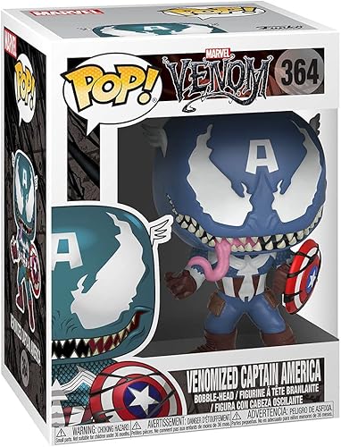 Funko POP Marvel Venom - Venom Capitán América, Multi
