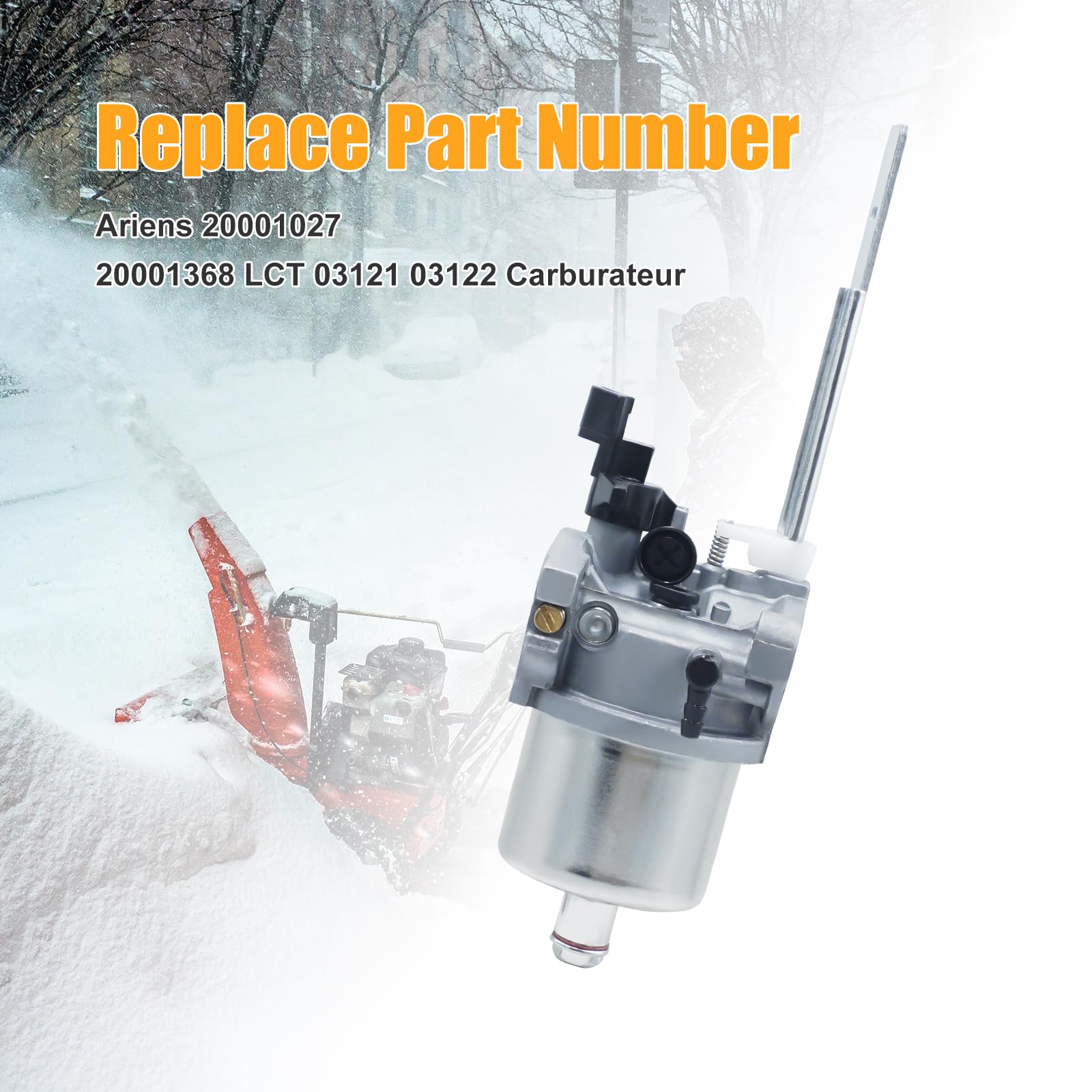 Carburetor For Ariens Snow Blower 208cc – Replaces 20001368 2000102 532436565