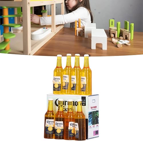 Miniatura 2 de Hosi Botellas de cerveza en miniatura, multiusos 112, accesorios de casa de muñecas con detalles vivos para regalos