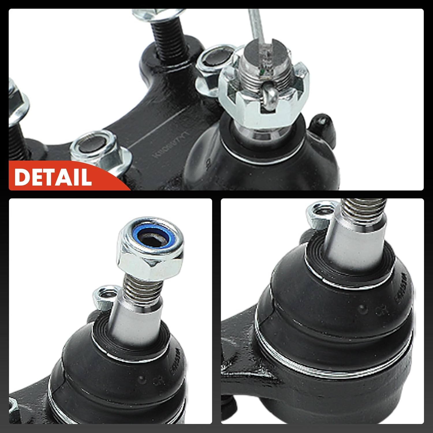 A-Premium Set of 4, Front Upper & Lower Ball Joints Kit, Compatible with Chevrolet Colorado 2004-2012 & GMC Canyon 2004-2012 & Isuzu I-280 2006-2006, I-290 2007-2008