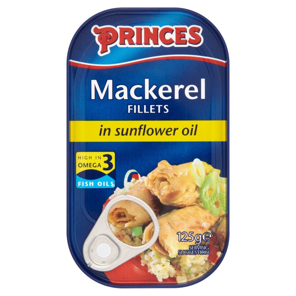 Princes Mackerel Fillet In Sunflower Oil ( 125g x 10 x 1 )