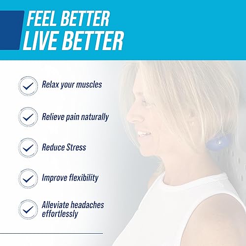 Miniatura 7 de EZ-Bak Masajeador de cuello y espalda montado en la pared, herramienta de liberación miofascial de tejido profundo, bolas de rodillo ajustables para