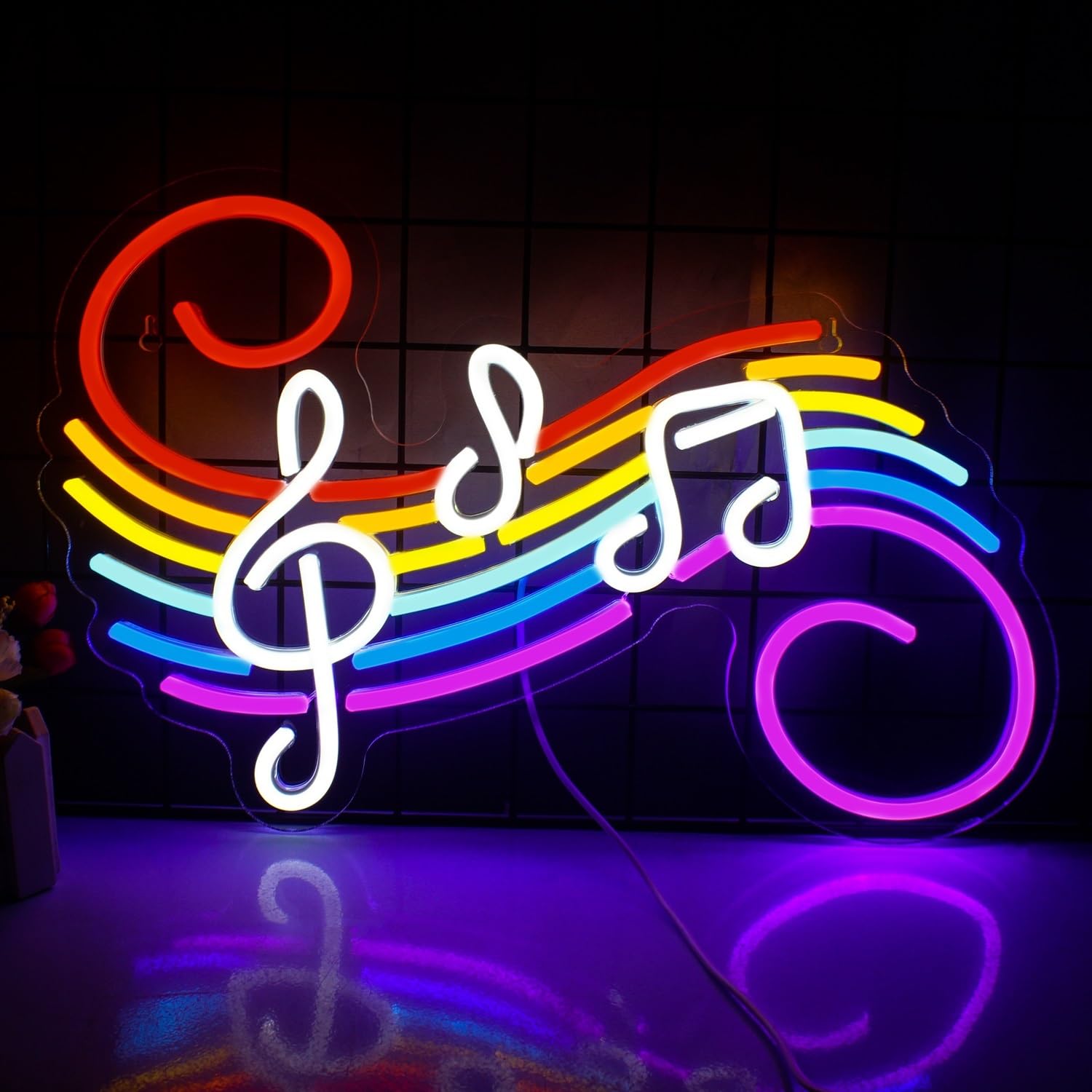 Generico Note musicali Insegne al neon Decorazione camera letto Lampade parete per studio musicale Decorazioni per feste Bar Club