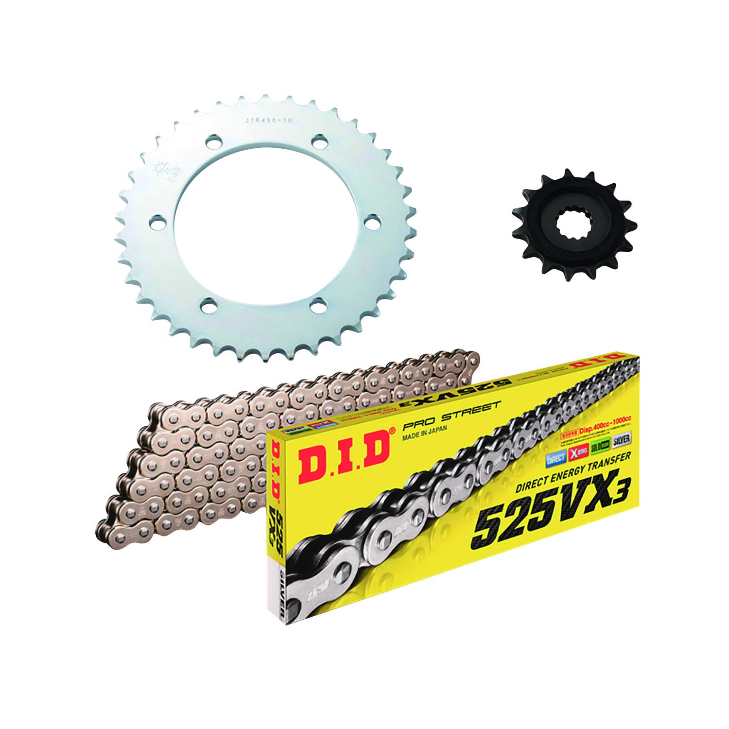 D.I.D 525VX3 108リンク ゴールド 400cc〜1000cc 【公式通販】