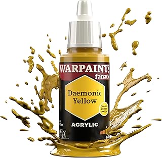 Yellows & Oranges Warpaints Fanatic 18ml Acrylic Paints (Daemonic Yellow)