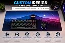 Custom Mouse Pad (60×30 cm) | Personalized Desk Mat with Your Photo, Logo or Design | Extended Gaming Mouse Pad | Stitched Edges | Non-Slip Rubber Base gallery image
