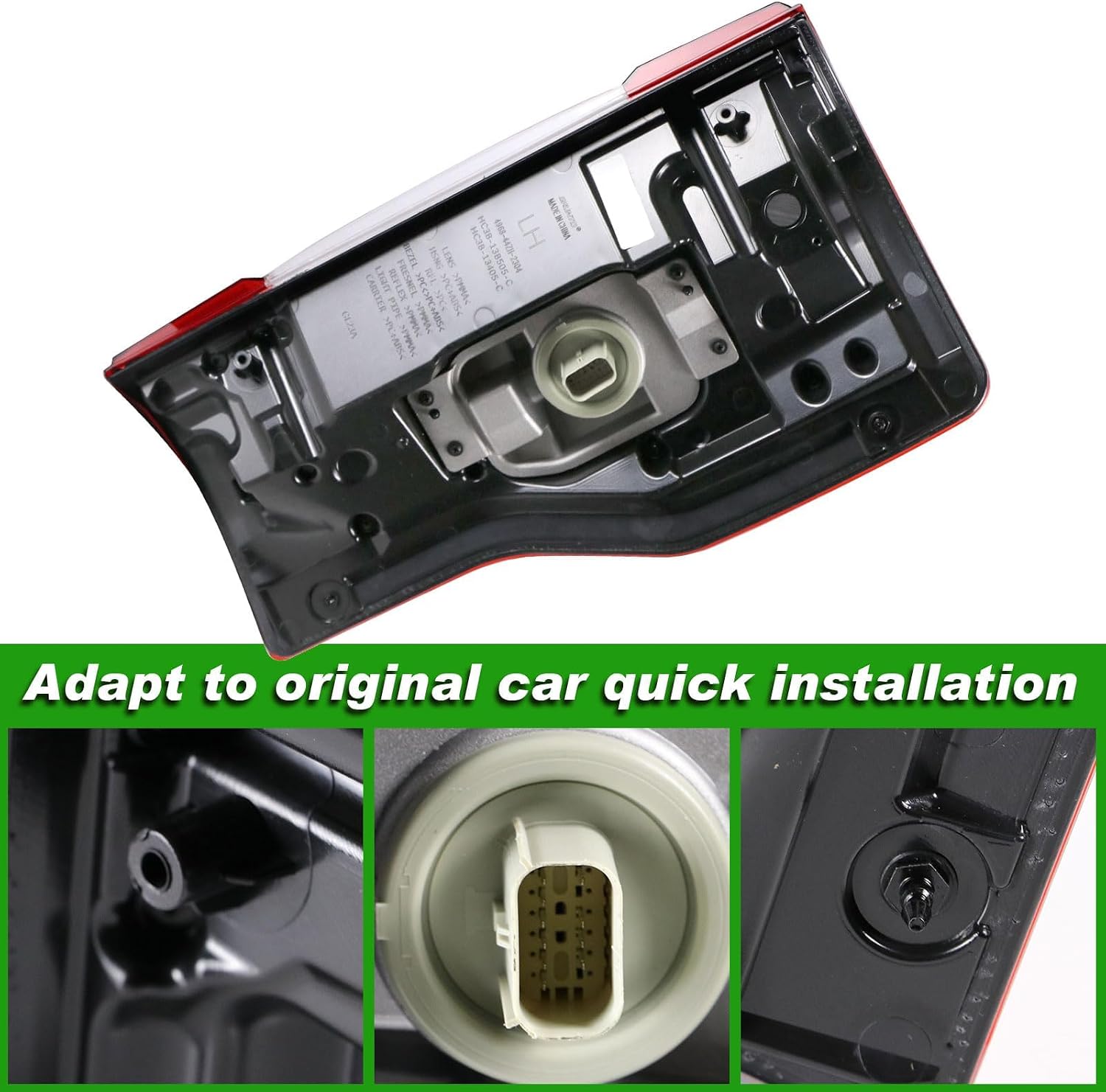 LED Tail Light With Blind Spot Compatible With 2017-2019 Ford F250 F350 F450 F550 Super Duty Rear Light Taillights Right and Passenger Side Replace FO2801262 KC3Z13404B