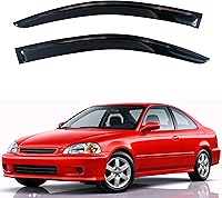 Vista 100 de KPY Moldura deflectora de viento con protección contra la lluvia compatible con GMC Terrain 2018-2023, 4 unidades, para ventana lateral, autoadhesiva