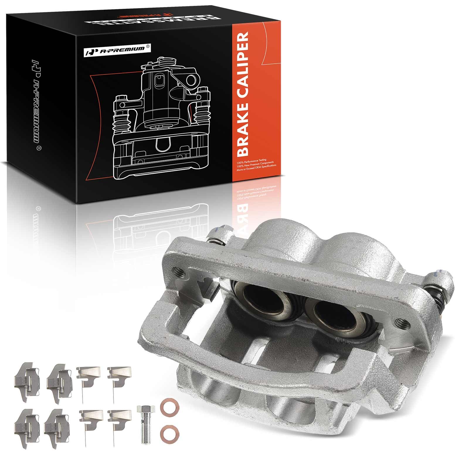 Carquest Semi Loaded Disc Brake Caliper with Bracket Remanufactured, 18-B5023