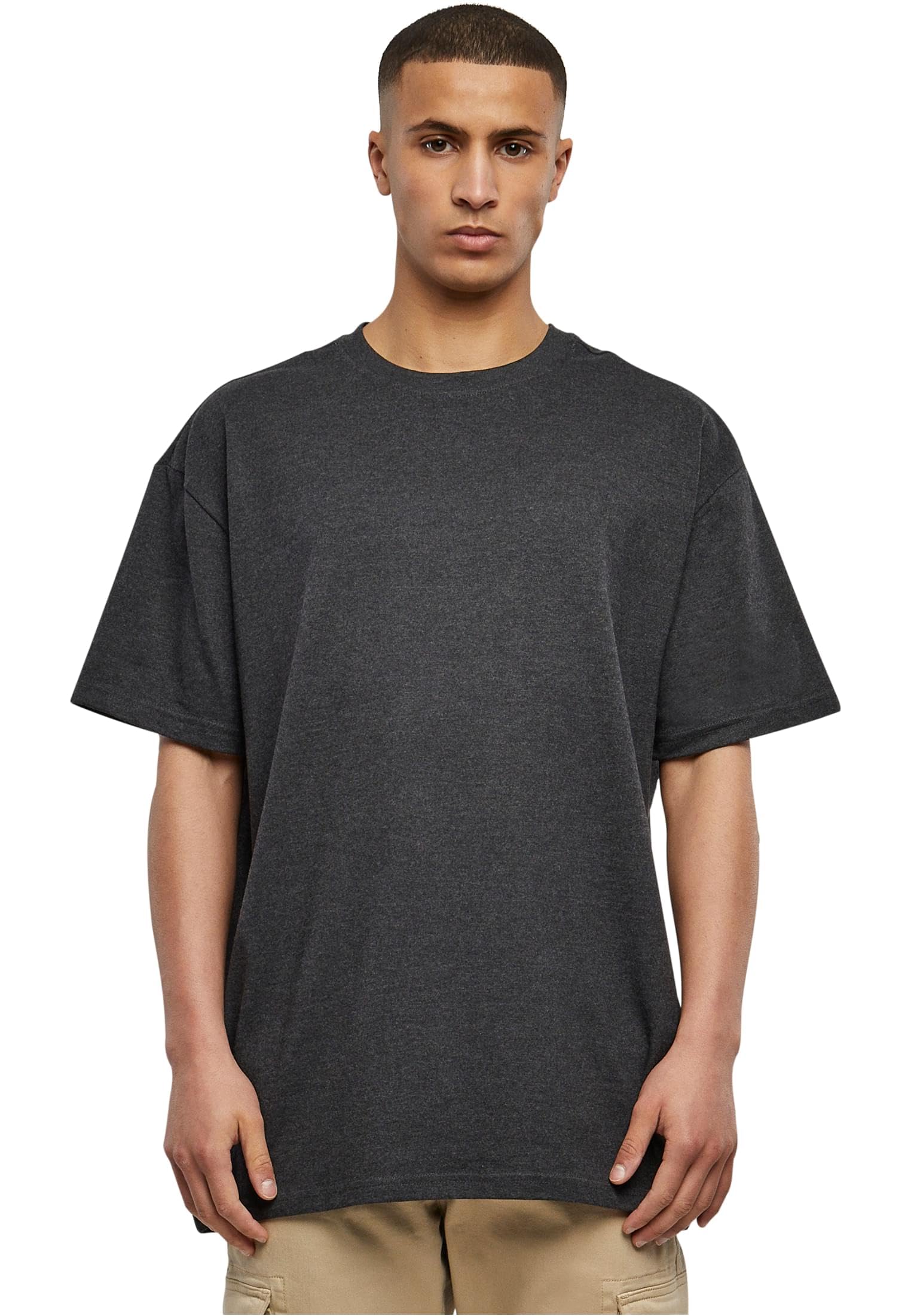 Men's Heavy Oversized Tee Wide Cut, Long Tee, Short Sleeves Shirt with Crew Neck, 100% Jersey Cotton (pack of 1)