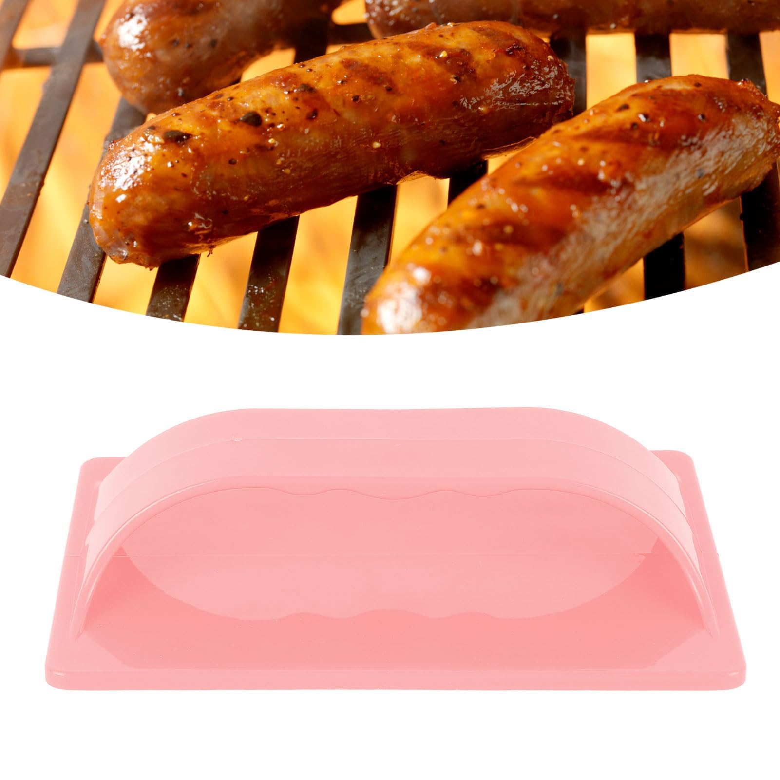 Hot Dog Slicing Tool, Plastic Sausage Cutter Kitchen Hand Cutting Machine for BBQ Outdoor Camping Grill