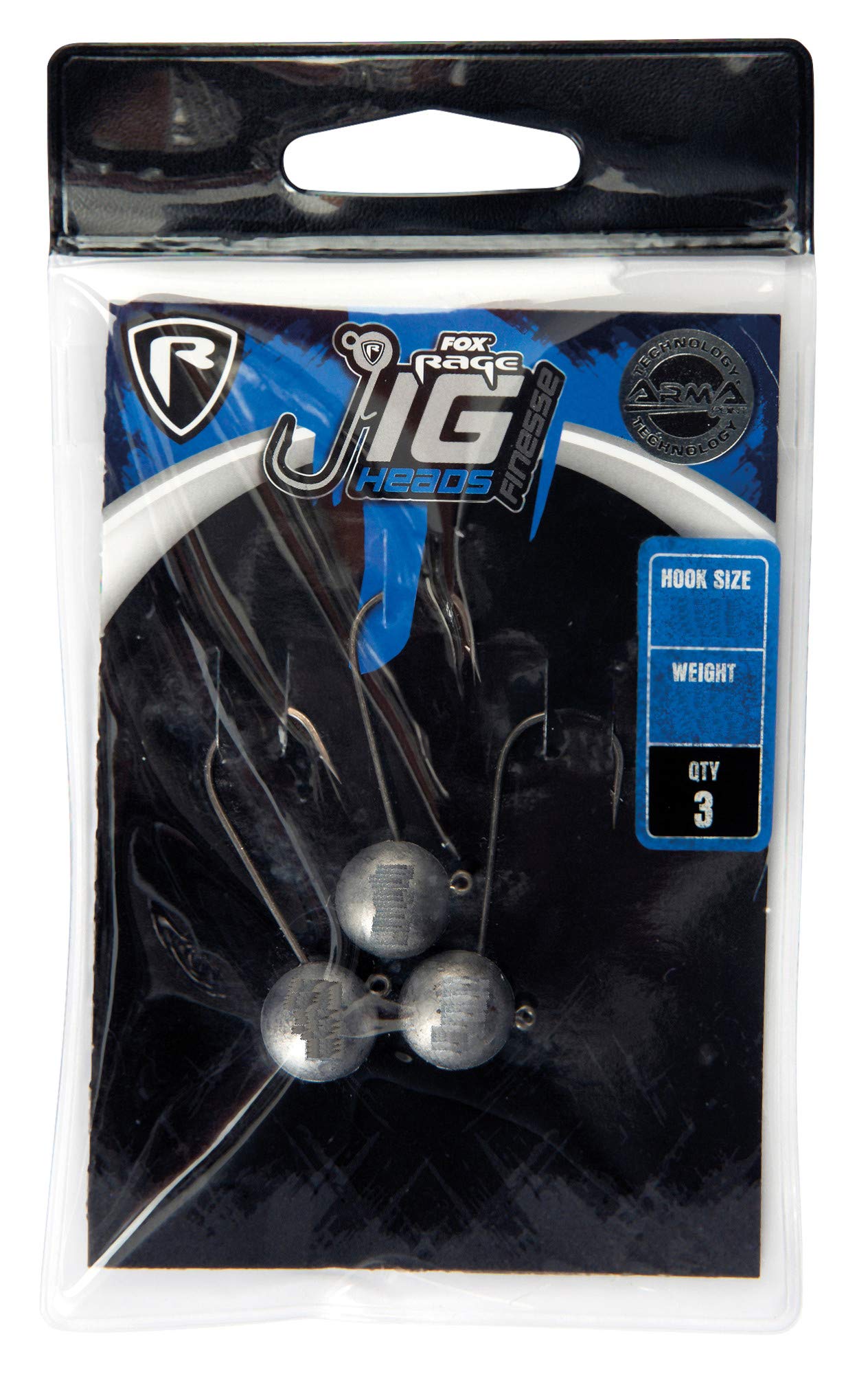 Fox Rage Finesse Jig Head 3/0 10g 3pc NJX083