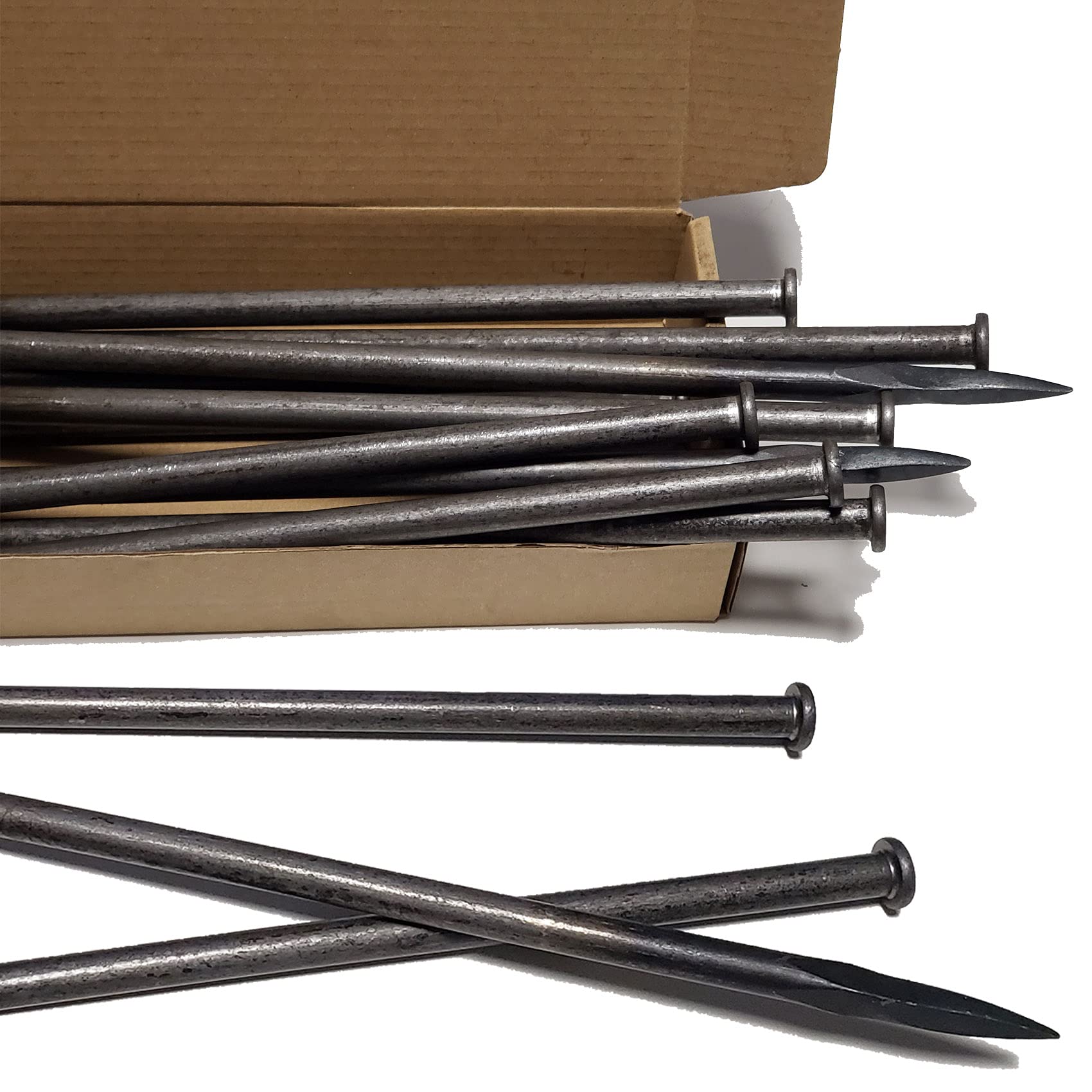 Okrągłe metalowe kolce do mocowania obrzeży krajobrazowych, długość 30 cm, 15 szt., do słupków ze sztucznej murawy, obrzeża brukarza, bariery dla chwastów, drewna, stolarstwa, namiotu i innych