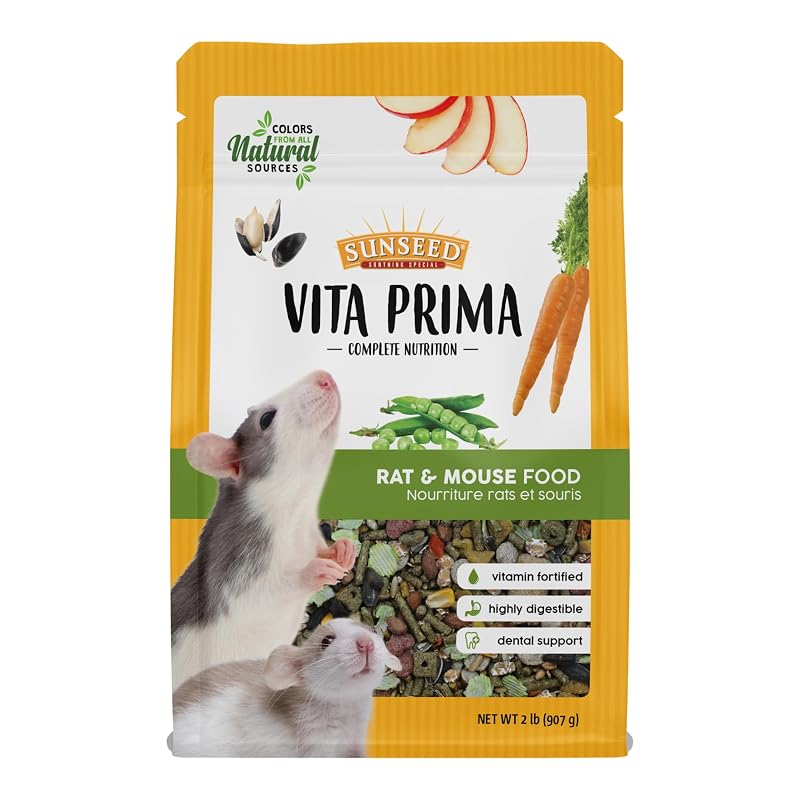 Alimento para Ratos e Camundongos Vitakraft Vita Prima com Sementes, Vitaminas e Minerais, 907 g