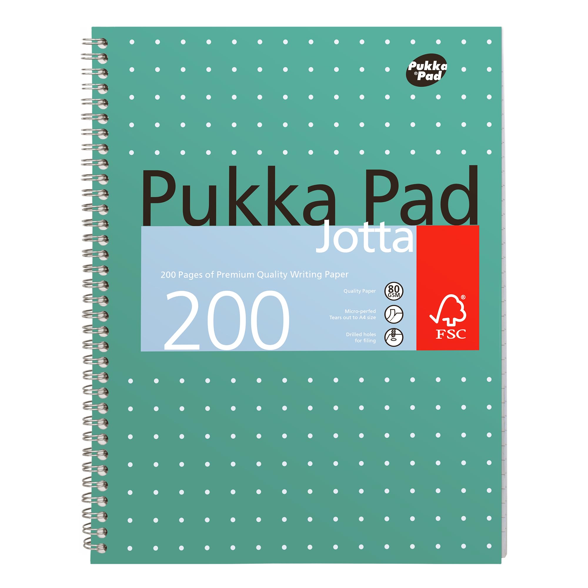 Pukka Pads Jotta Cahier A4 Métallisé, 200 pages format A4 par Pad Lot de 6 6 pièces