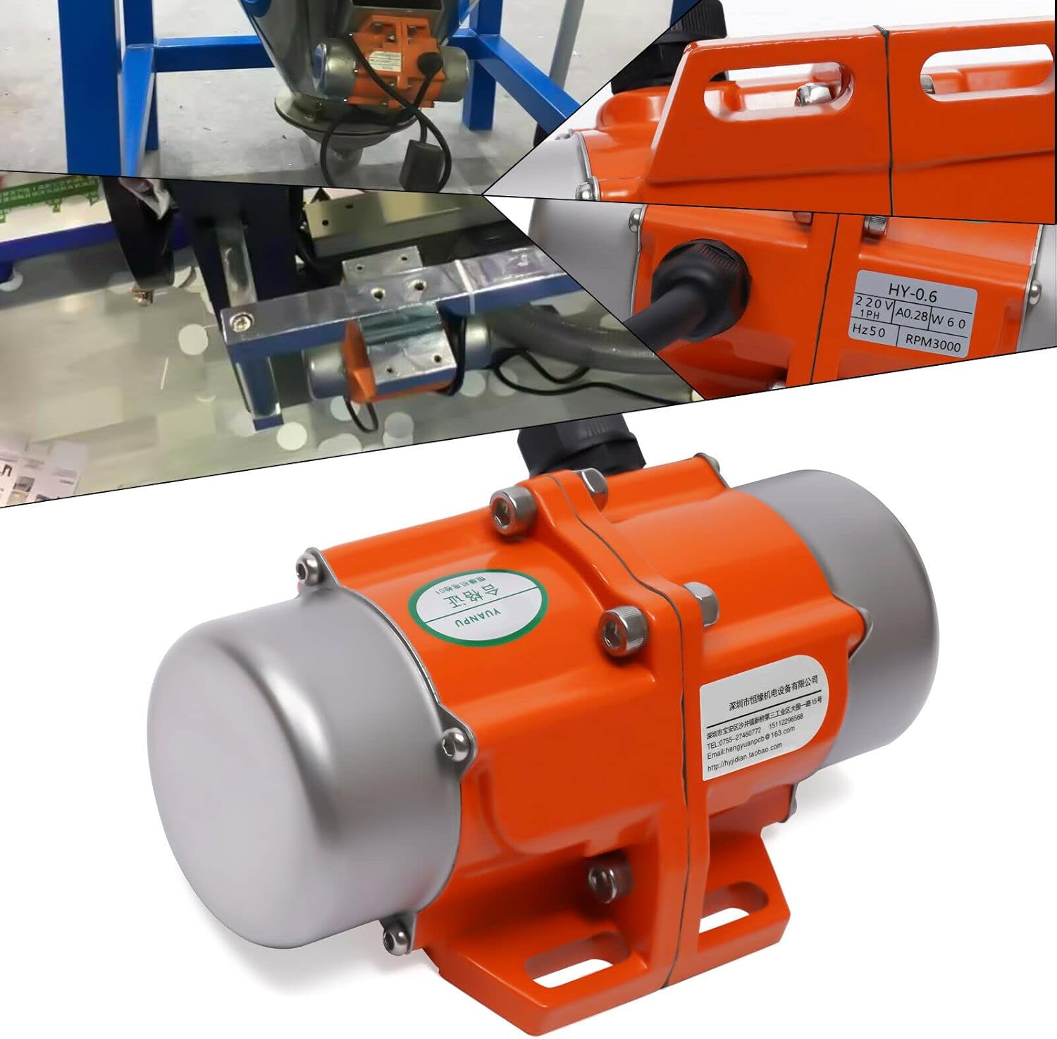 Lfhelper Betonrüttler Vibrationsmotor Vibration Motor 280W 220V 2840RPM