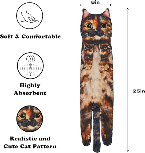 Vista 34 de Divertidas toallas de mano para el baño y la cocina, bonitas toallas decorativas decorativas para colgar en la cara, súper absorbentes, suaves