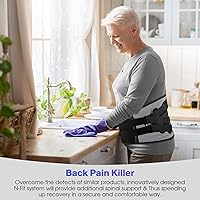 Vista 8 de NEENCA Soporte lumbar ajustable para aliviar el dolor de espaldalumbarcintura, cintura con estabilizadores de resorte para lesiones, hernia