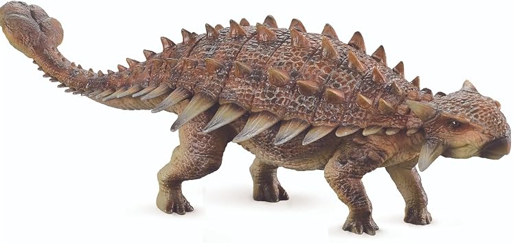 BACALYSO | TNG Psychania, Herbivorous Dinosaur Figure, 7.1 inches 18 cm, Mesozoic Cretaceous, Arbitrus, Ankylosaurus, PVC, Model, Plastic Model, Toy, Standing, Exhibition, Toy, Present, Figurine