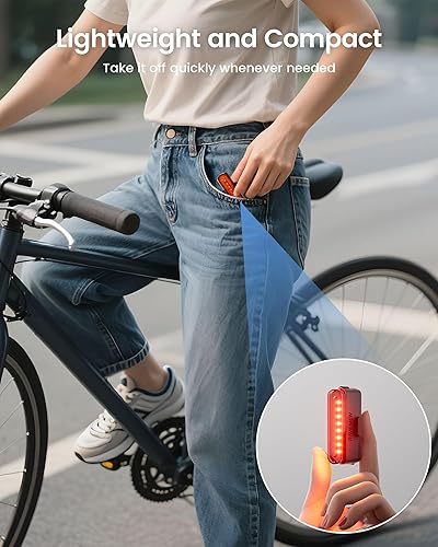 Miniatura 5 de RAVEMEN TR30 Luz trasera para bicicleta, luz trasera de visibilidad de 270 para conducción nocturna, visibilidad de 2,624.7 ft, luz trasera de