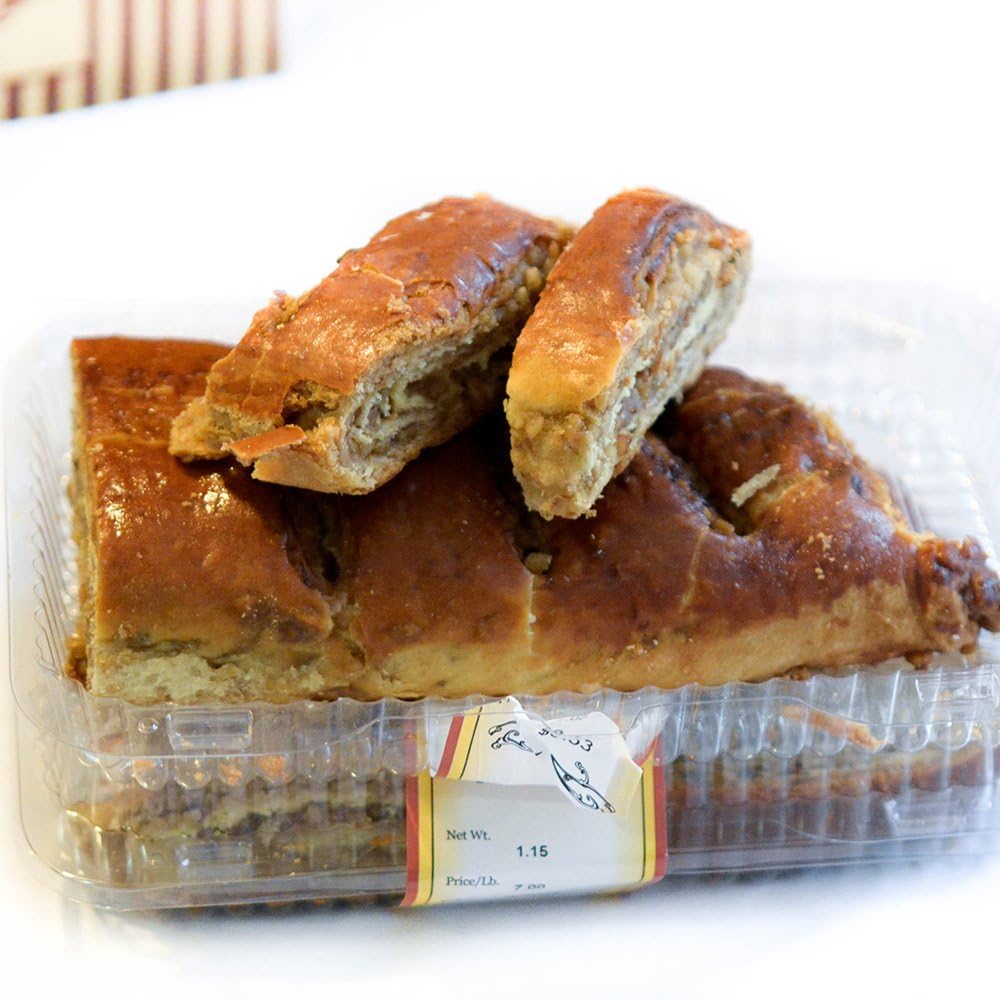 Ostrovitsky Bakery Nut Strip Loaf Cake freshly baked Goods, 1 lbs (2 Pack)