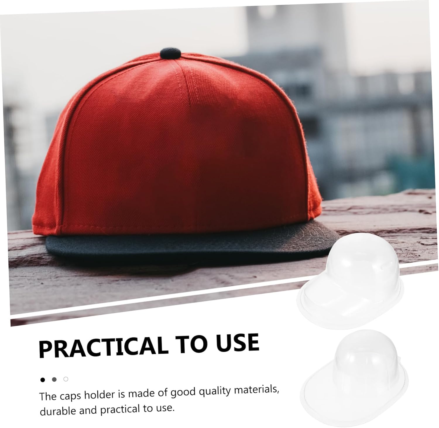 GLEAVI 2pcs Baseball Cap Storage Box Dustproof Lid PCV Hat Display Holder for Travel and Home Organization Adjustable Caps Stand for Snapback and Fitted Hats