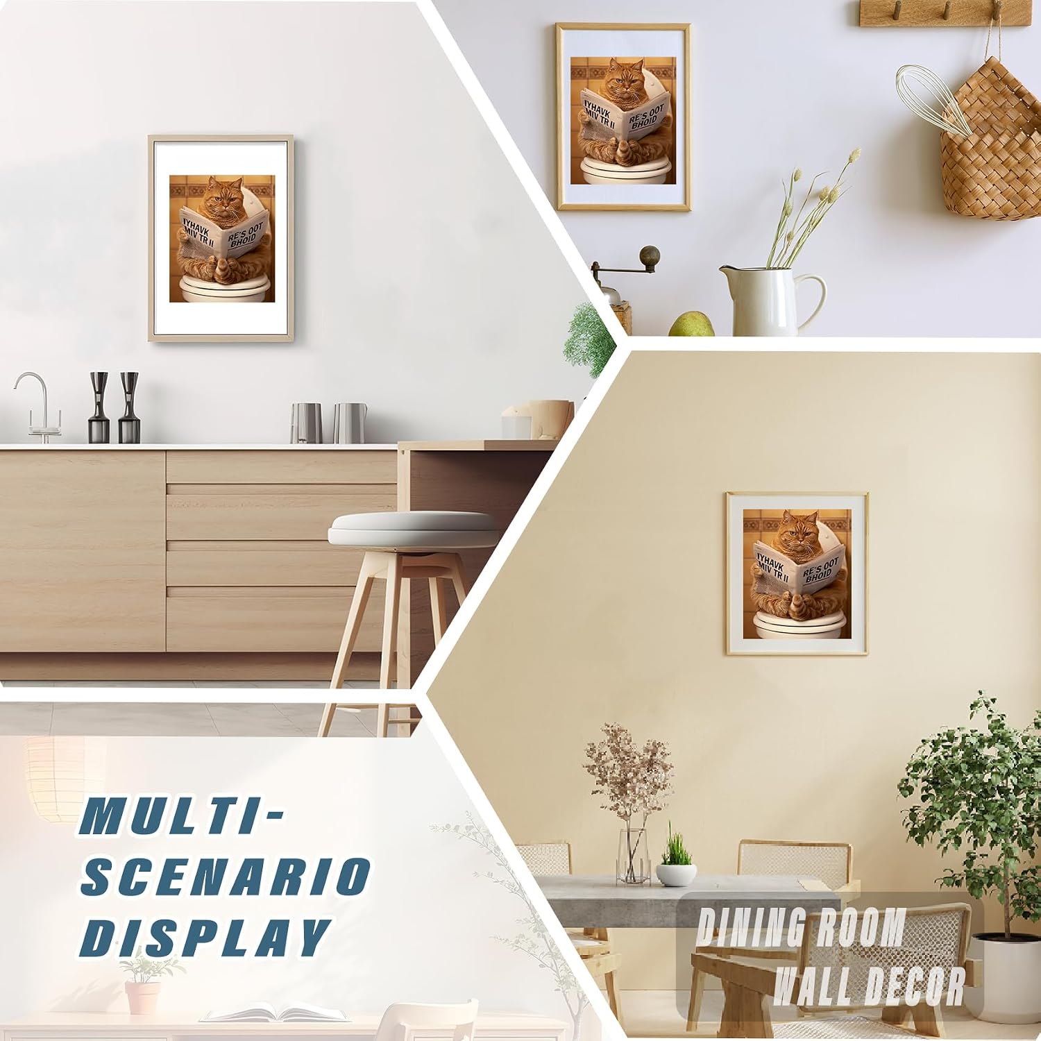 Qykwz Funny Orange Cat Bathroom Diamond Painting Kits for Adults image 2