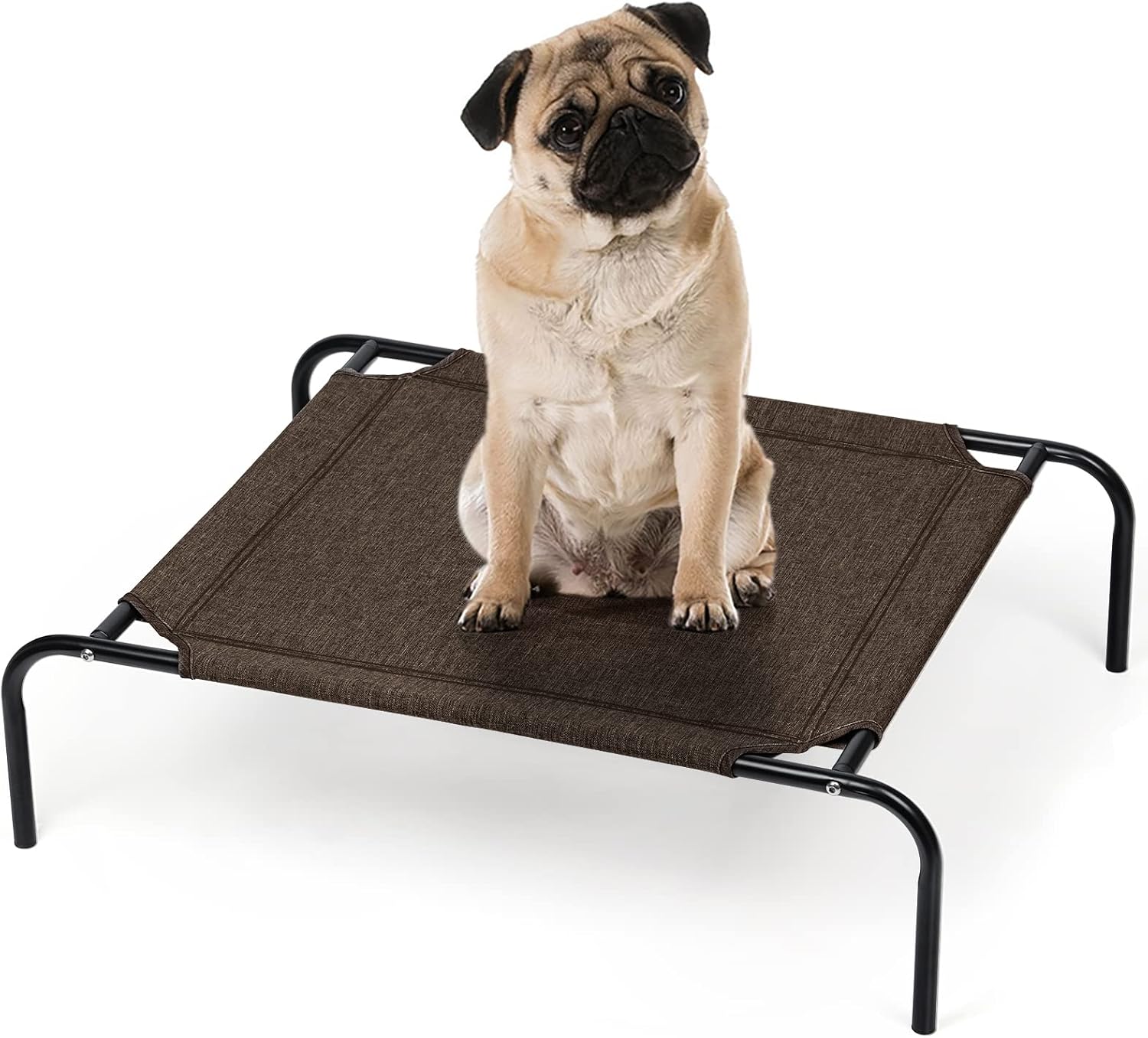 Elevated Dog Bed Portable Raised Pet Bed with Washable Breathable Mesh Basics Pet Cot for Medium Small Dogs, Cats, Indoor & Outdoor