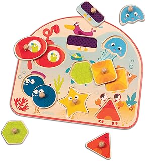 B. toys Wooden Peg Puzzle Sea Treasures
