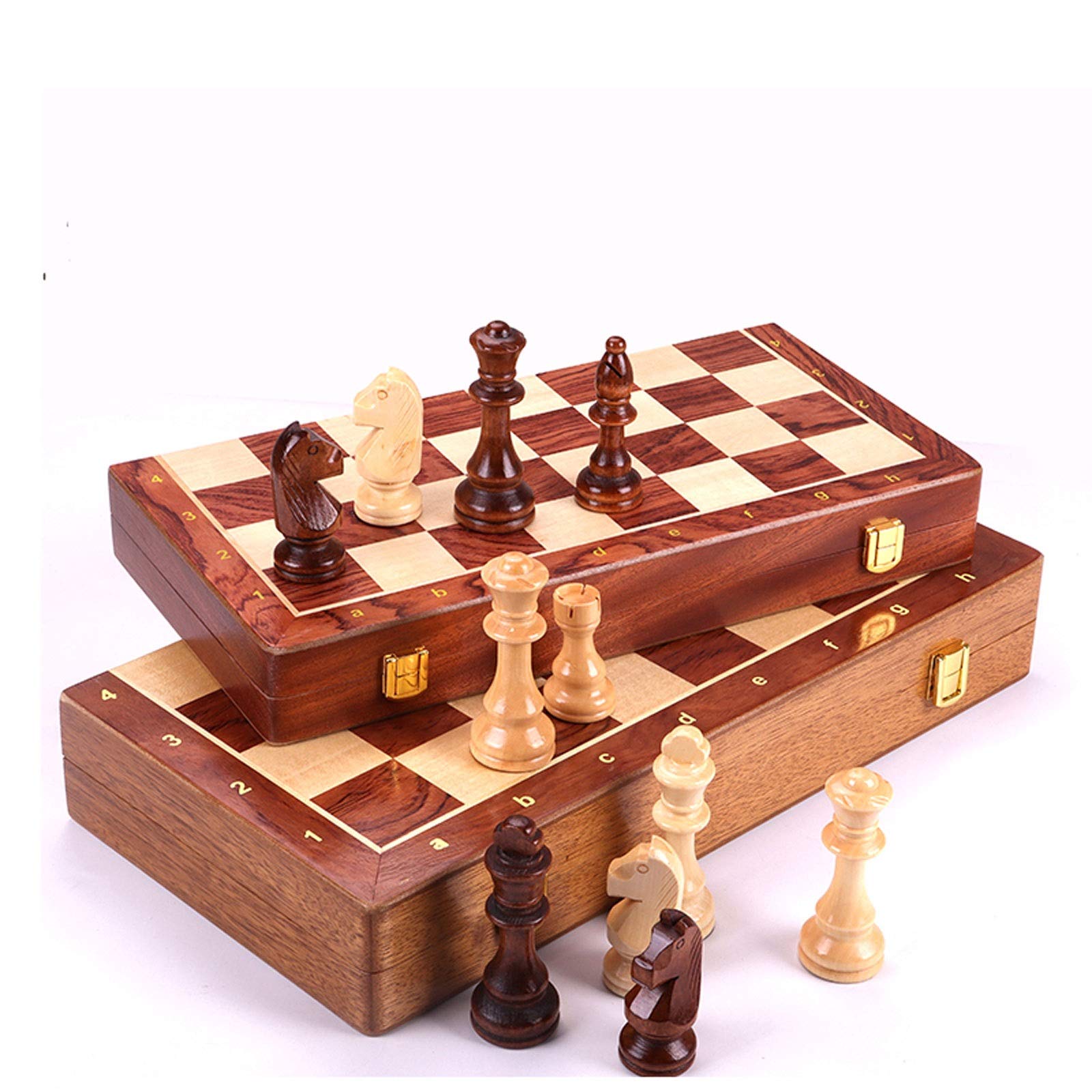 NMNMNM Giochi da Tavolo Scacchi Set di Scacchi Scacchiera Pieghevole Set di Scacchi Magnetici Set di Giochi da Tavolo Internazionali Pieghevoli Scacchiera Portatile Fatta a Mano Set di Scacchi Dama