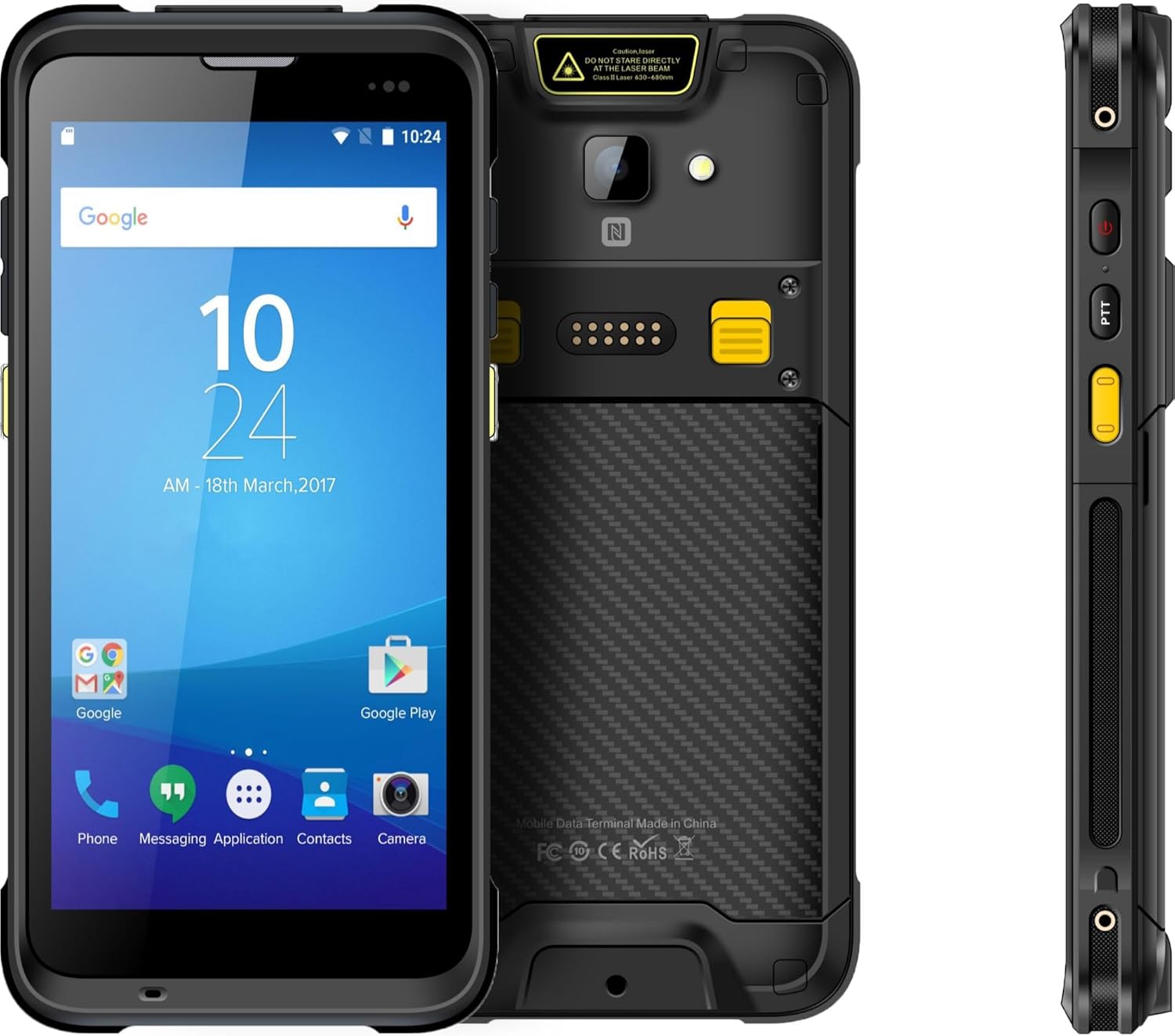 Gearonic Android Full Screen Barcode Scanner, Equipped