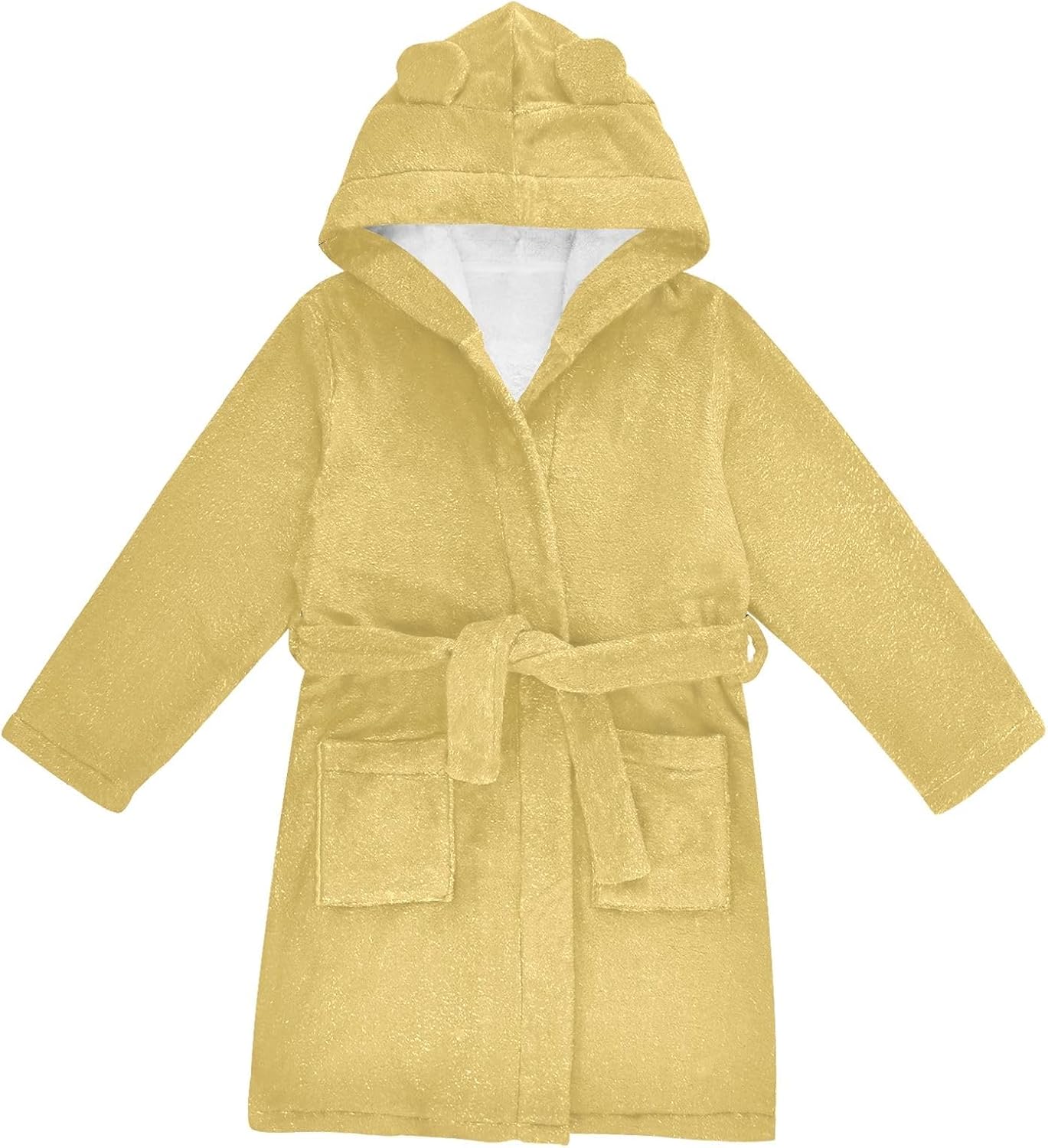 ODAWA Jasmine Kids Bathrobe, Soft Plush Hooded Robe for Boys Girls, Quick Dry Swim Beach Bath Towel Robe