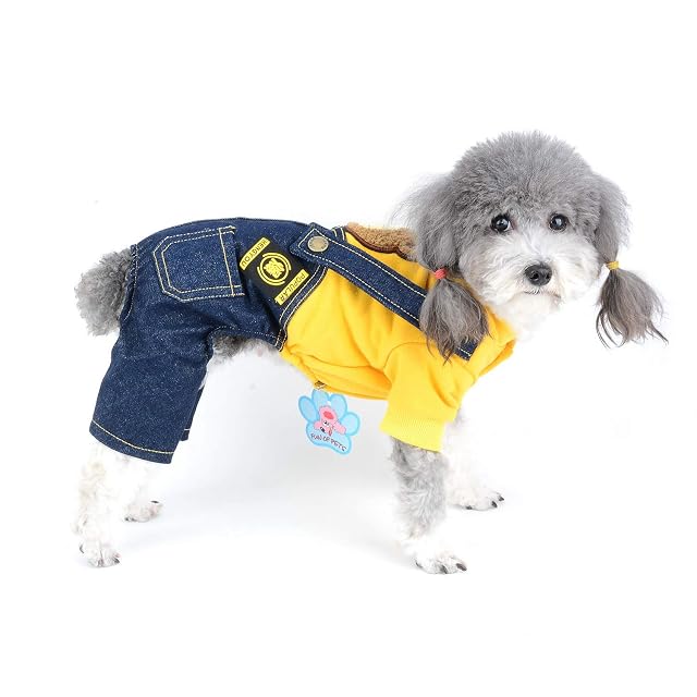 ZUNEA Ropa para Perros Abrigos Mono de 4 Patas Invierno Otoño Cálido Suéter Abrigo Chaquetas y Pantalón…