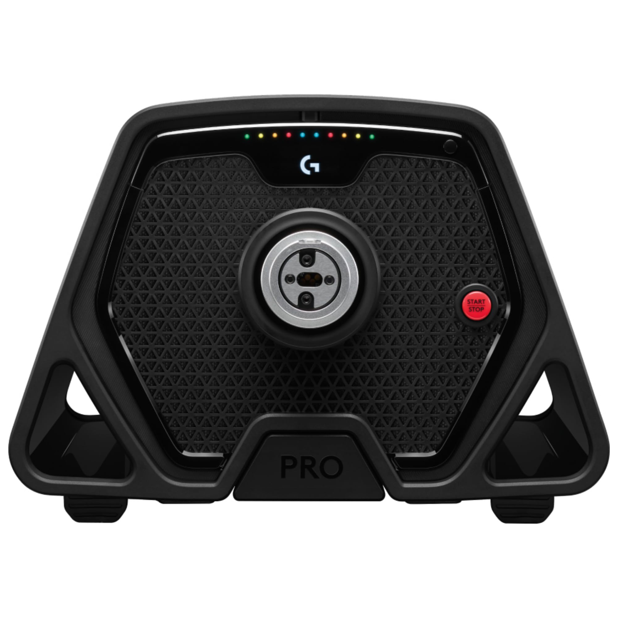 Logitech G PRO Racing Wheel, PC, fuerza de 11 N⋅m, accionamiento directo | Force Feedback TRUEFORCE, palancas magnéticas, doble embrague, pantalla OLED, desacople rápido, distribución PRO - Negro
