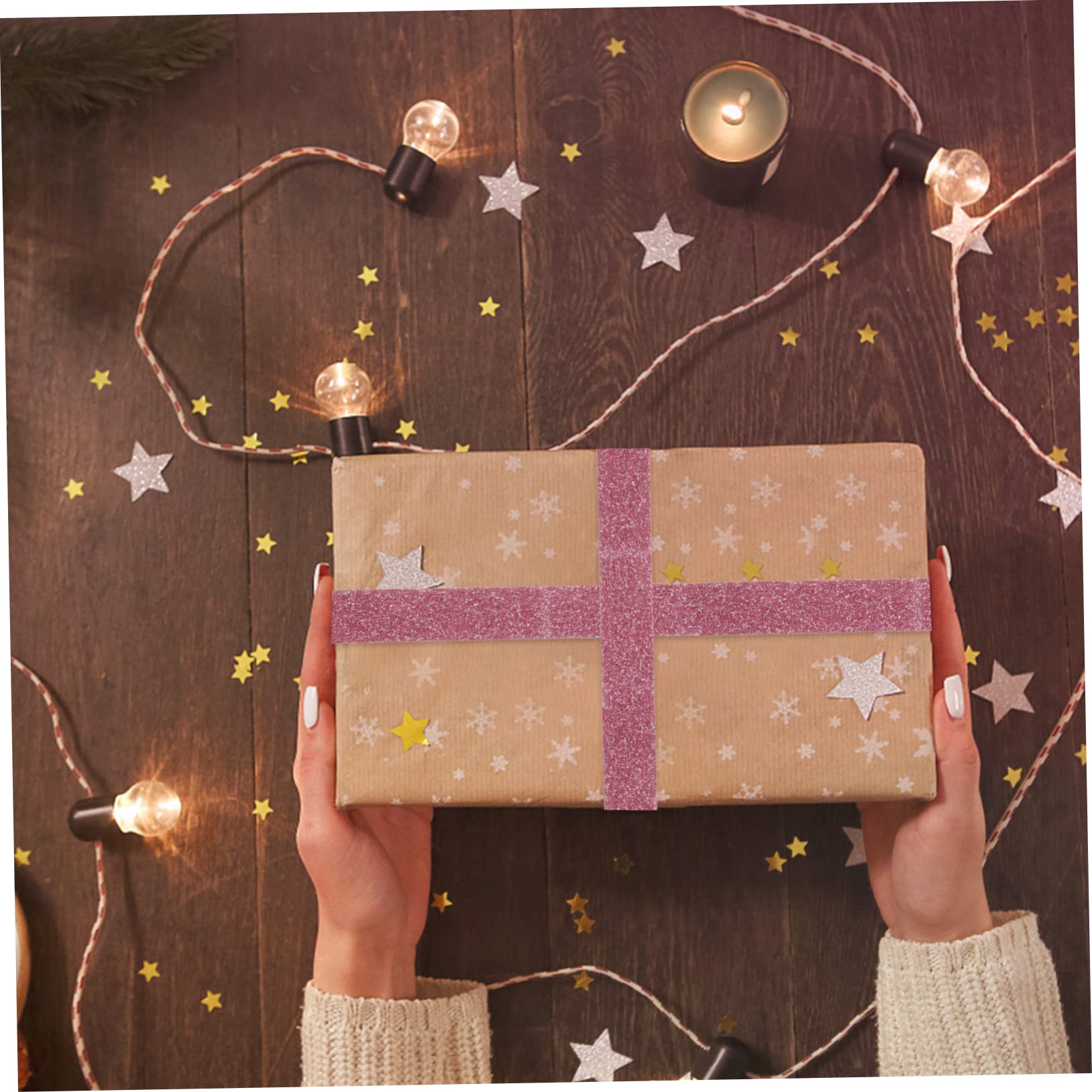 DOITOOL 3 Sätze Glitzerband Sticky Tape The Washi Tape Glitzerndes Abdeckband Scrapbooking Mit Dekorativem Klebeband Dekoratives Washi-klebeband Abreißbares Washi-tape 10 Stück * 3