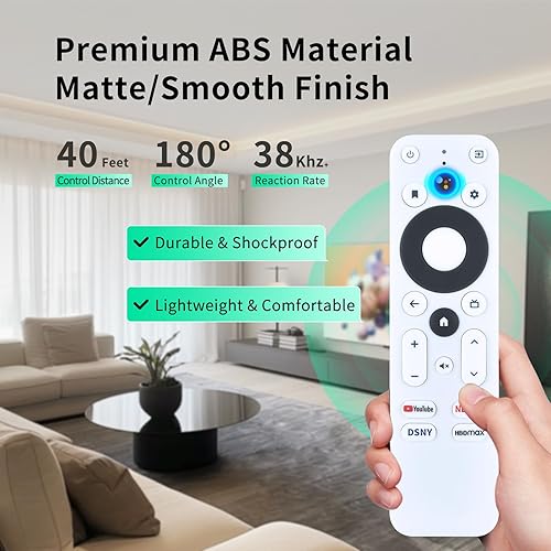 Miniatura 5 de R-C-OHS-C008 Nuevo control remoto por voz para Onn 025C008 Android FHD 4K UHD GEN 2 Streaming Stick TV Box, MECOOL MK2 Smart TV Box y MECOOL TV