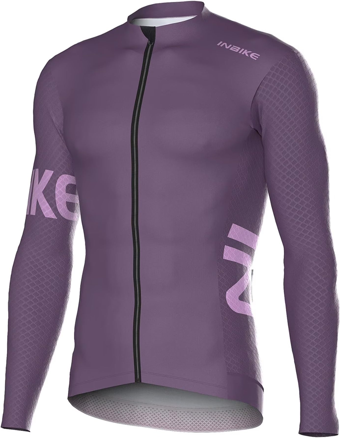Cycling Jersey Men, Long Sleeves Quick Dry Bike Shorts with Pockets, Moisture Wicking Bicycle Tops for Road Biking MTB