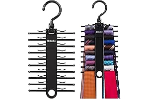 2-Pack Tie Rack Hanger - The Ultimate Tie Organizer and Holder