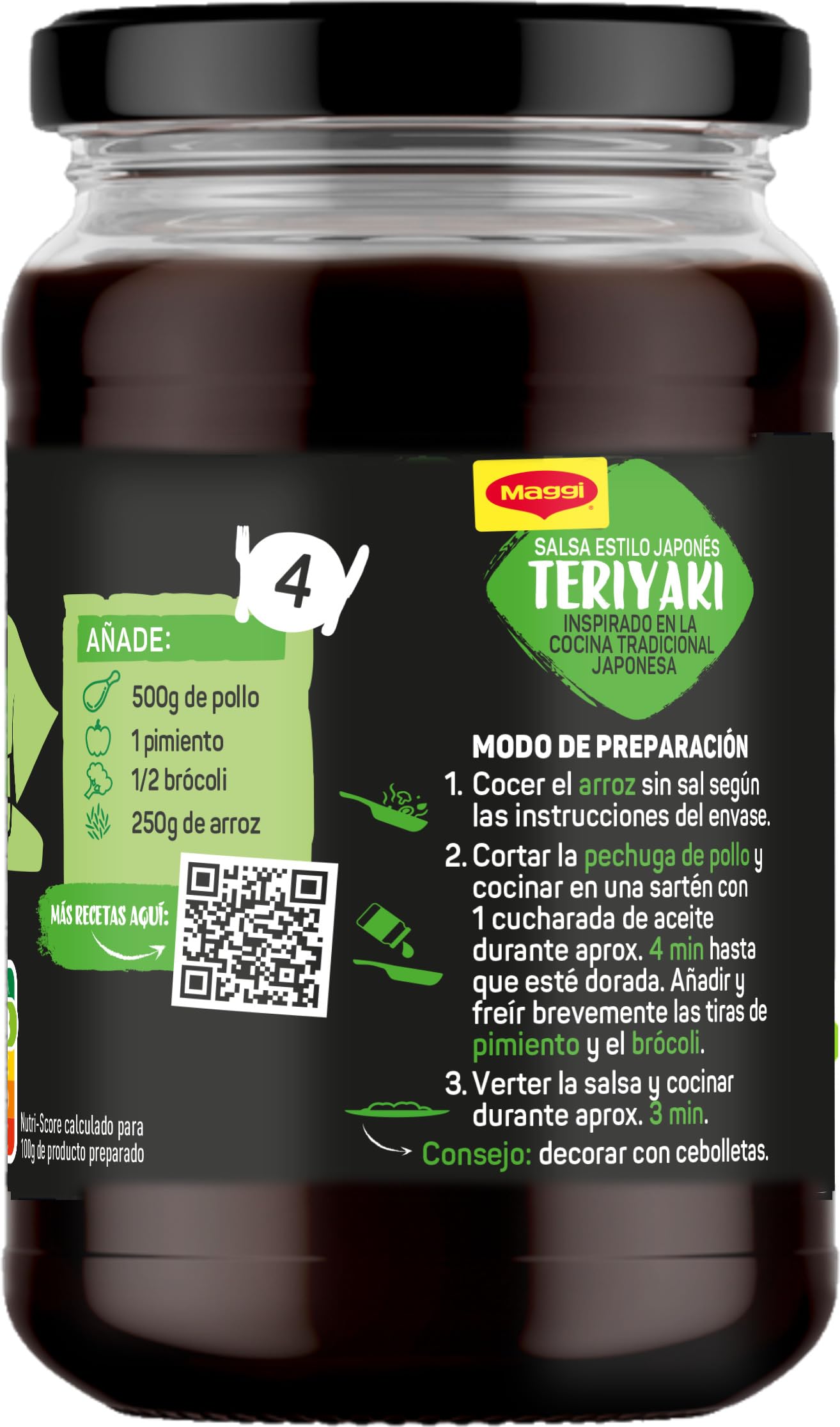 Maggi Salsa Asiática Teriyaki 6 x 355 g