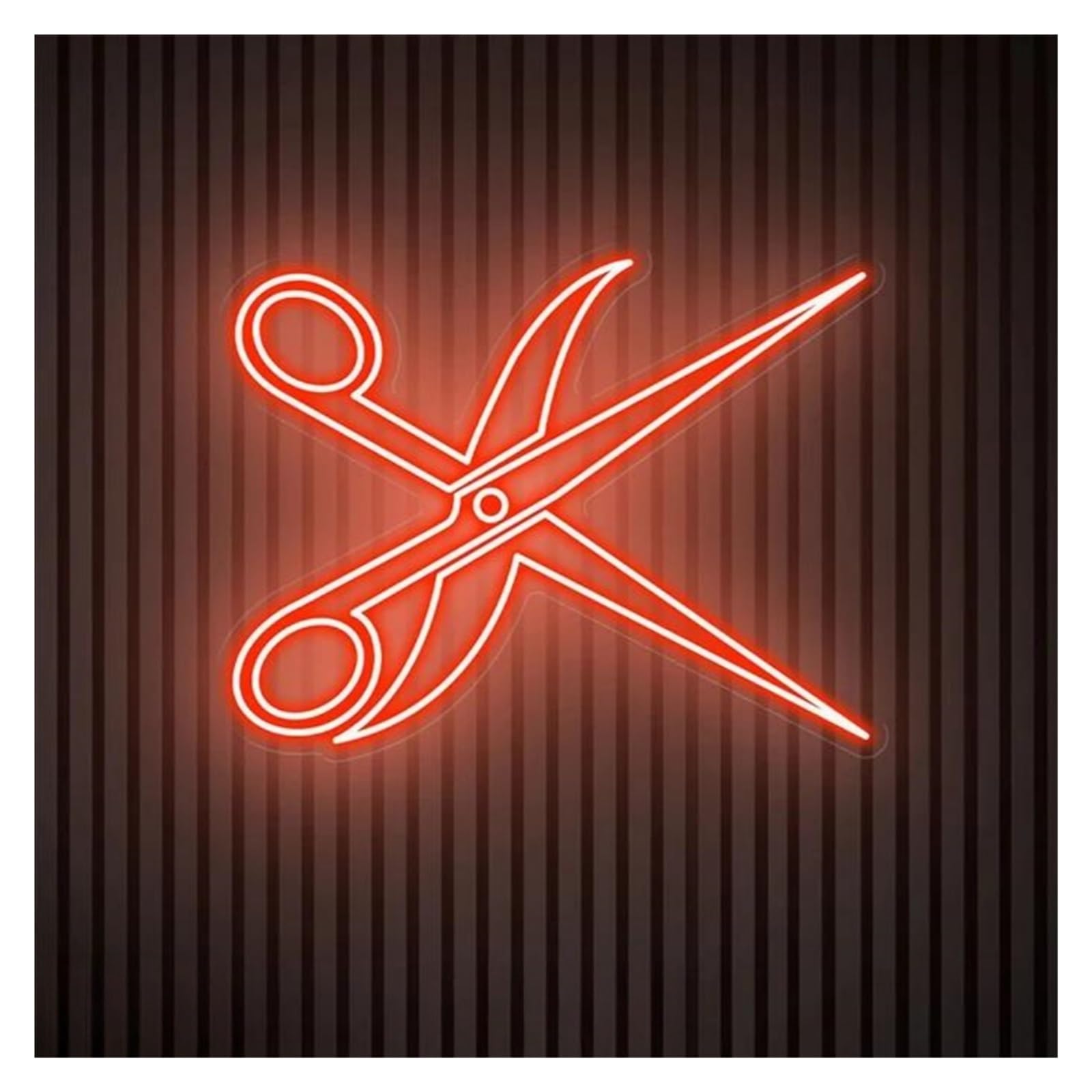 Shouxi F Sign Lamp Scissors Neon Sign Scissors Light Barber Shop Logo Neon Sign Or Business Welcome Ligts Neon 50Cm(F)