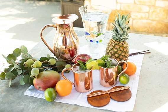 Premium Moscow Mule Copper Mug 16 oz. - Handcrafted Quality - 100% Copper - No Inside Liner - BONUS Ebook by CopperMules