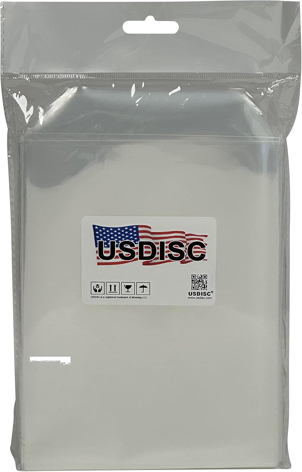 USDISC Plastic Sleeves 4mil 5.7 x 7.4, Fits DVD Insert No Stitches, Clear, Pack of 1000