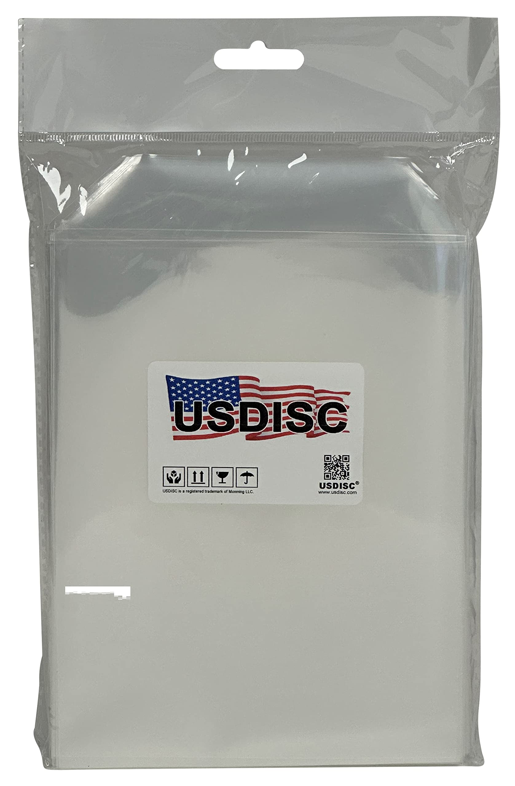 USDISC Plastic Sleeves 4mil 5.7 x 7.4, Fits DVD Insert No Stitches, Clear, Pack of 400