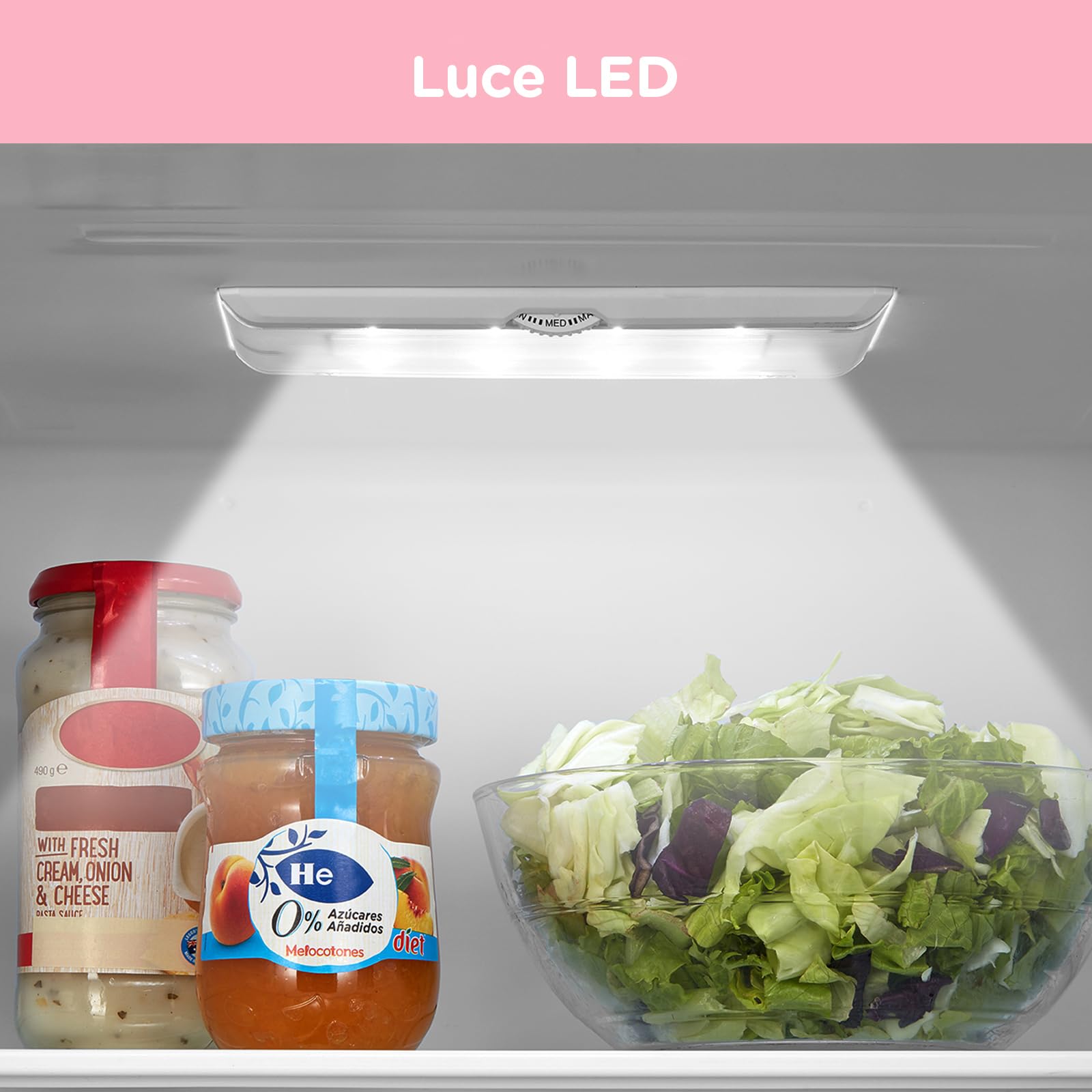COMFEE' RCB359IX2 262L Frigorifero Combinato, Alto 177,5 cm, Tecnologia Low Frost, Silenzioso 39 dB, Illuminazione LED, Termostato Regolabile, 197L Frigo + 65L Congelatore, Inox