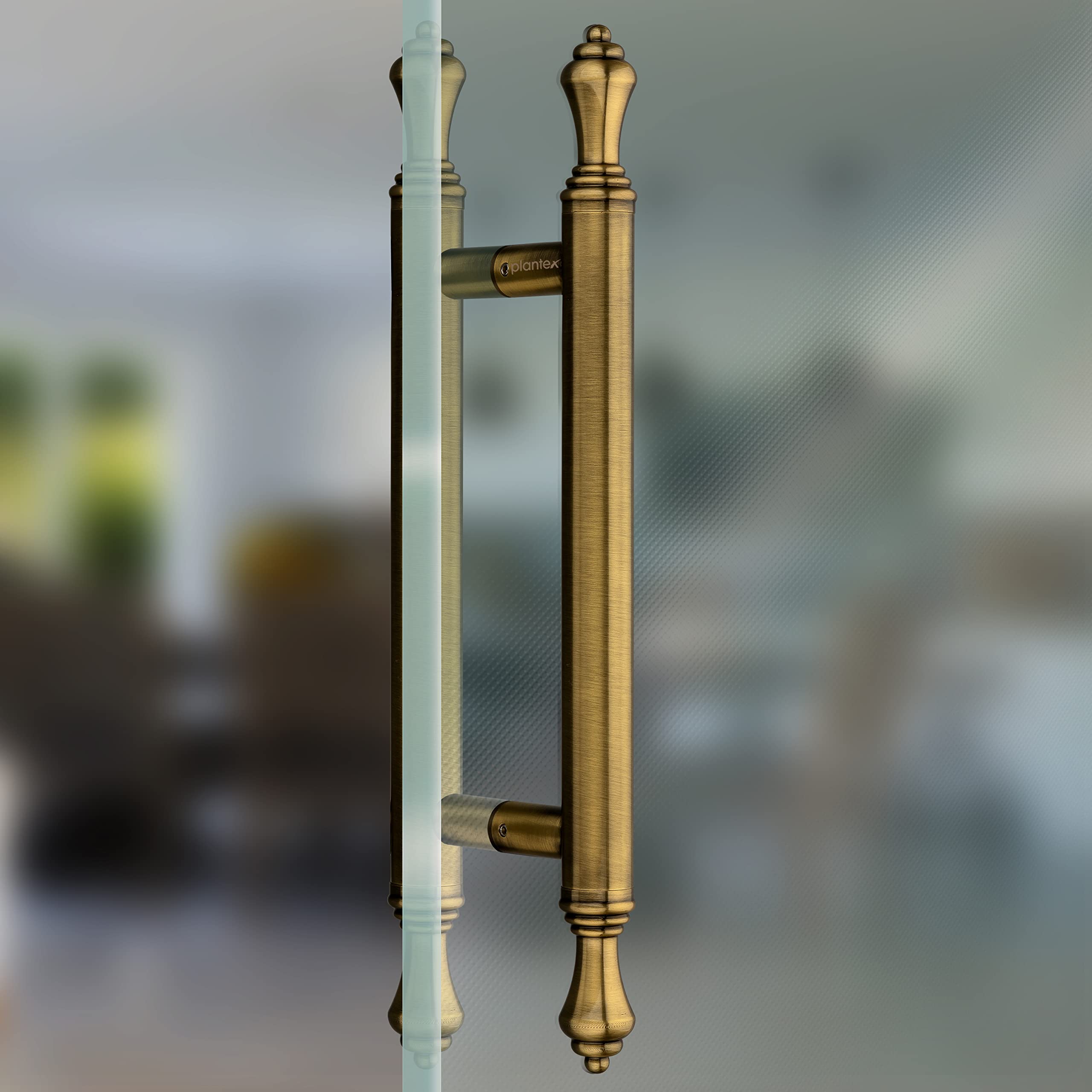 Plantex Heavy Duty Main Door Handle/14 Inch Door Handle for Main Door/Pull-Push Handle - Pack of 1 (Brass Antique) - 3 Years Warranty — Amazon image 6