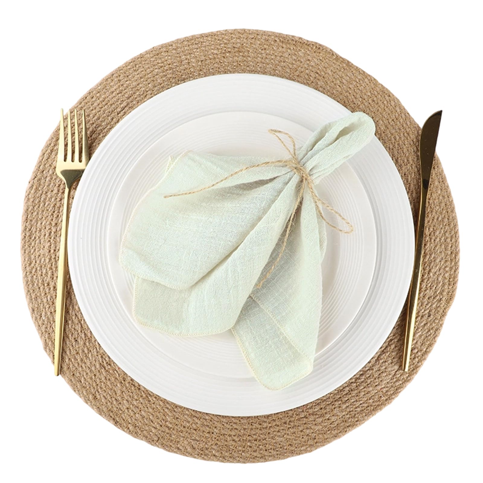 Servilletas de gasa de algodón de 42 x 42 cm ideales para bodas y fiestas